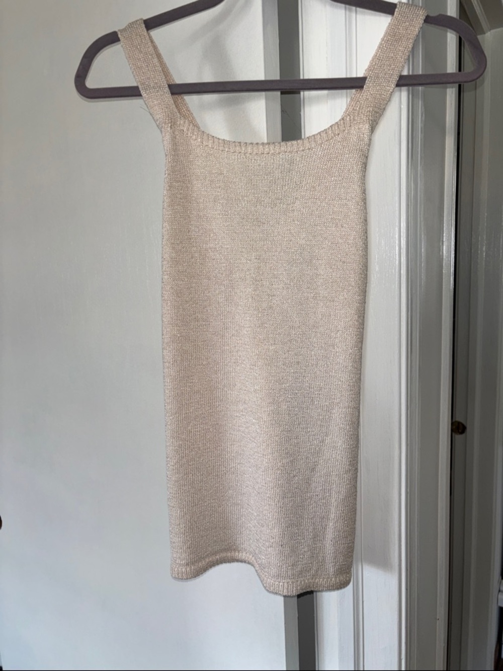Massimo Dutti White Crisscross Back Tank Top Sz S NWT - Picture 2 of 6